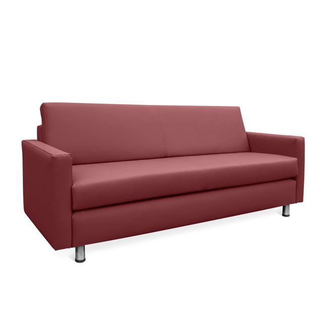 3-Sitzer Sofa KOMFORT, SH 43 cm,  B1 Stoff o. Kunstleder viele Farben